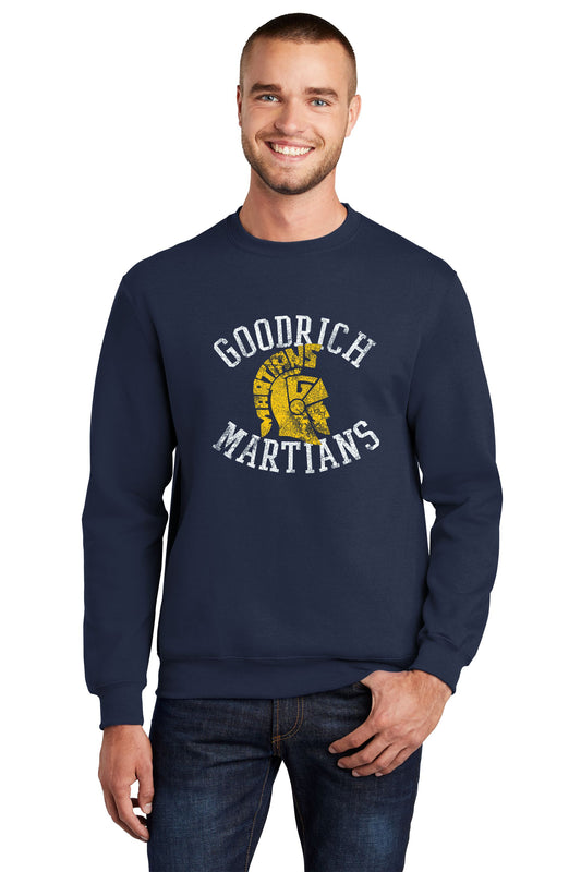 Goodrich Martians Distressed Basic Crew Sweatshirt - GRPTO