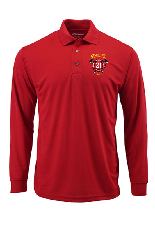 Atlas TWP Fire Department Prescott Long Sleeve Polo