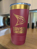 Davison Cardinals Ion Plated Engraved 20oz Ringneck Tumbler