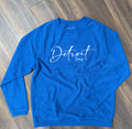 Lions Script Unisex Corded Crewneck Sweatshirt