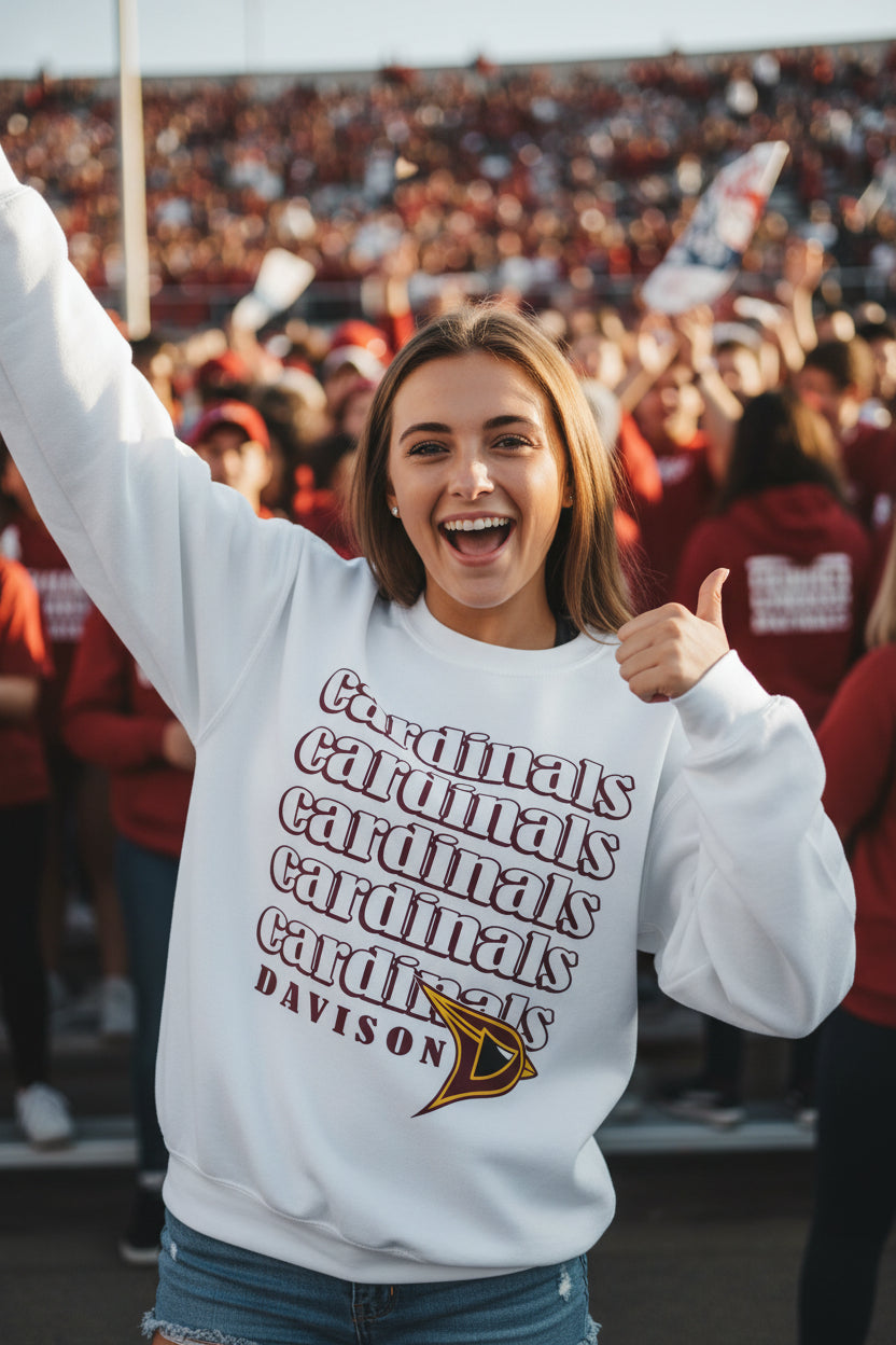 Retro Cardinals Repeat Softstyle® Crewneck Sweatshirt