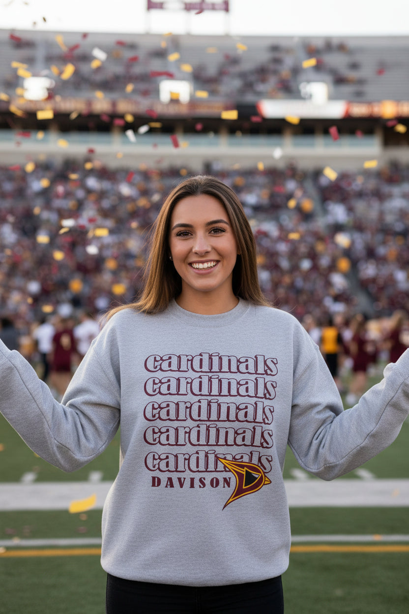 Retro Cardinals Repeat Softstyle® Crewneck Sweatshirt