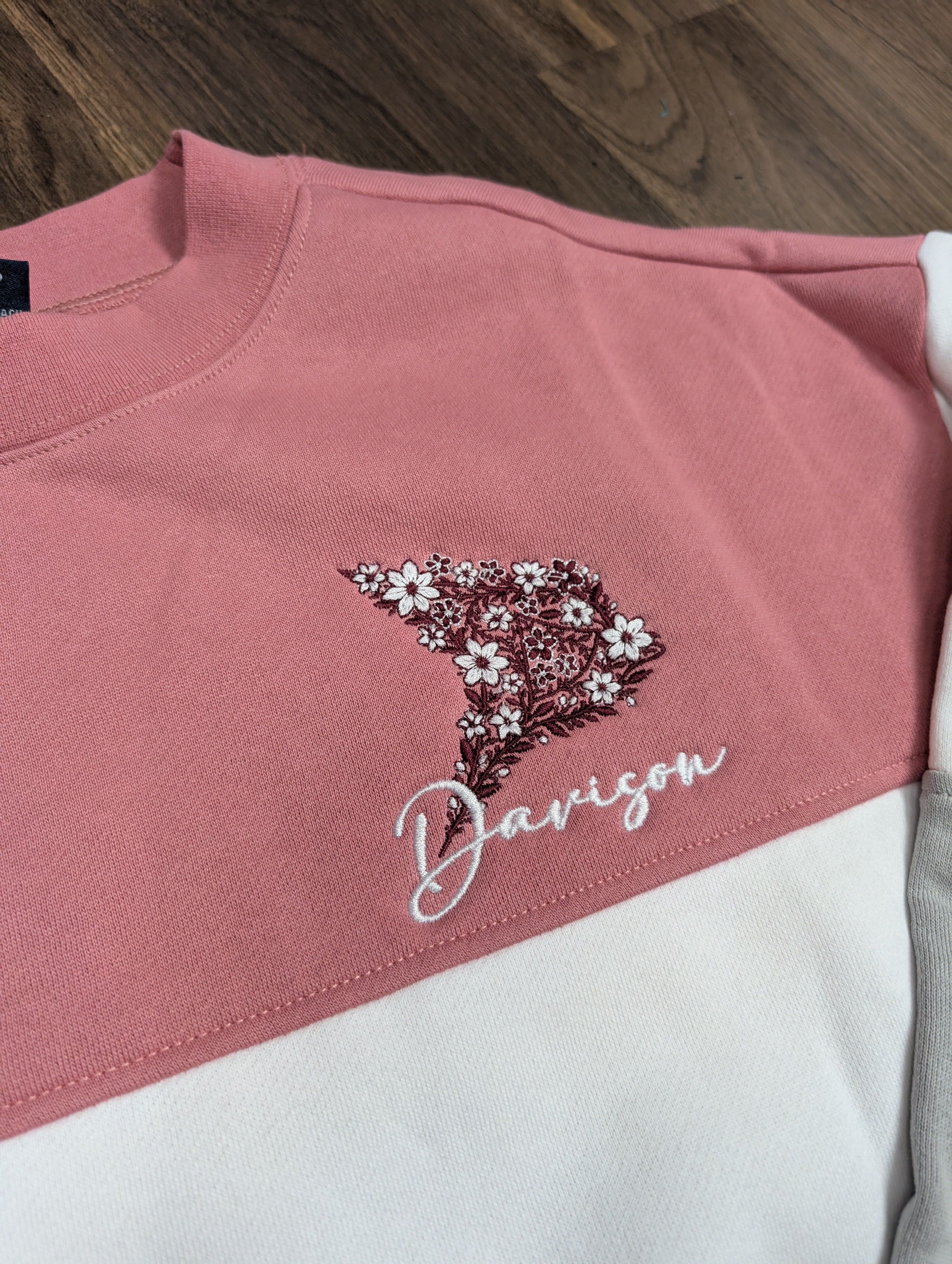 Davison Floral Script Westerly Crew Sweatshirt