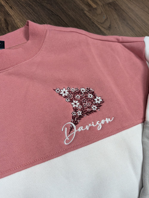 Davison Floral Script Westerly Crew Sweatshirt