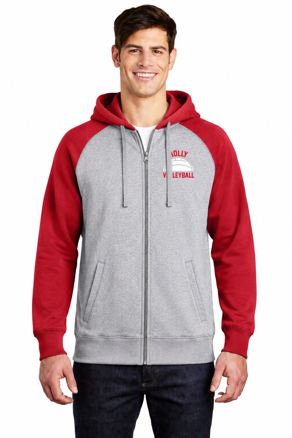 Holly Volleyball Raglan Full Zip