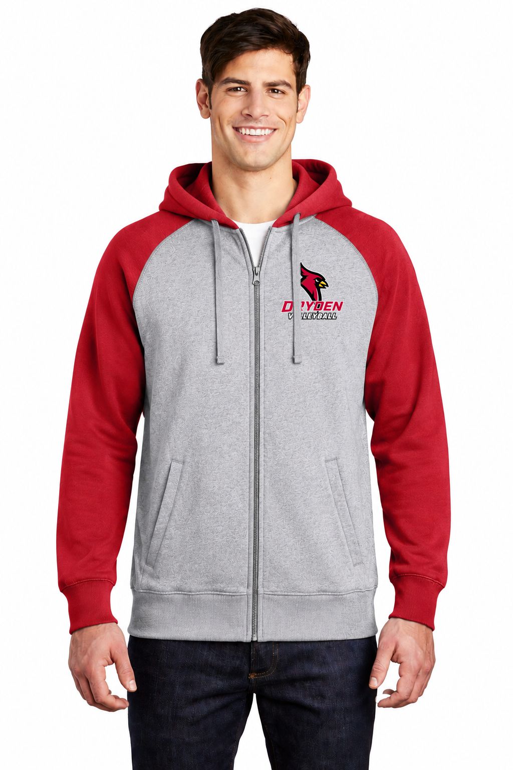 Dryden Volleyball Raglan Full Zip