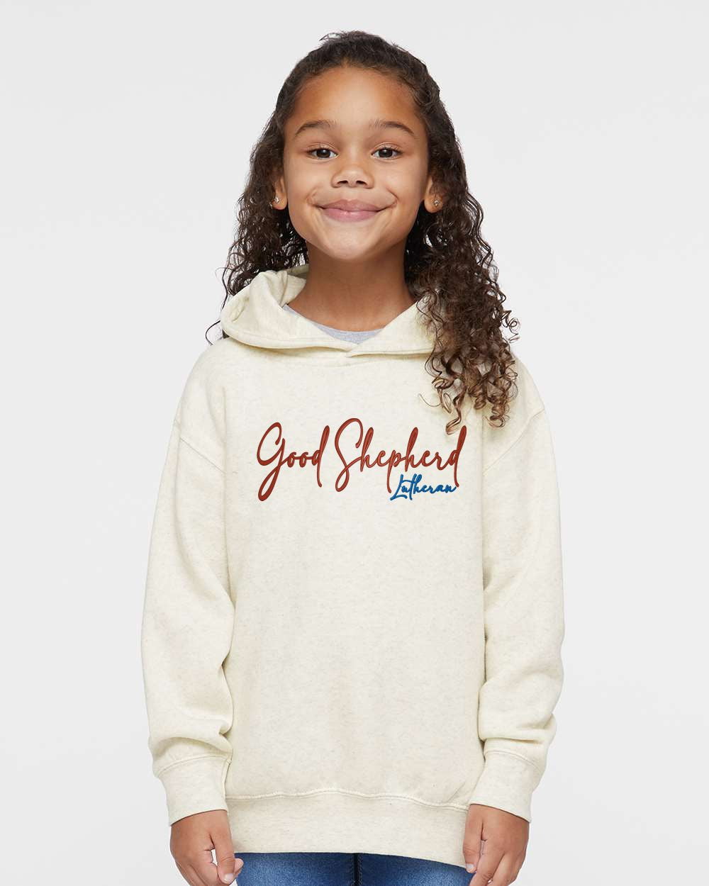 Good Shepherd Lutheran Church & School Script Toddler Hooded Sweatshirt
