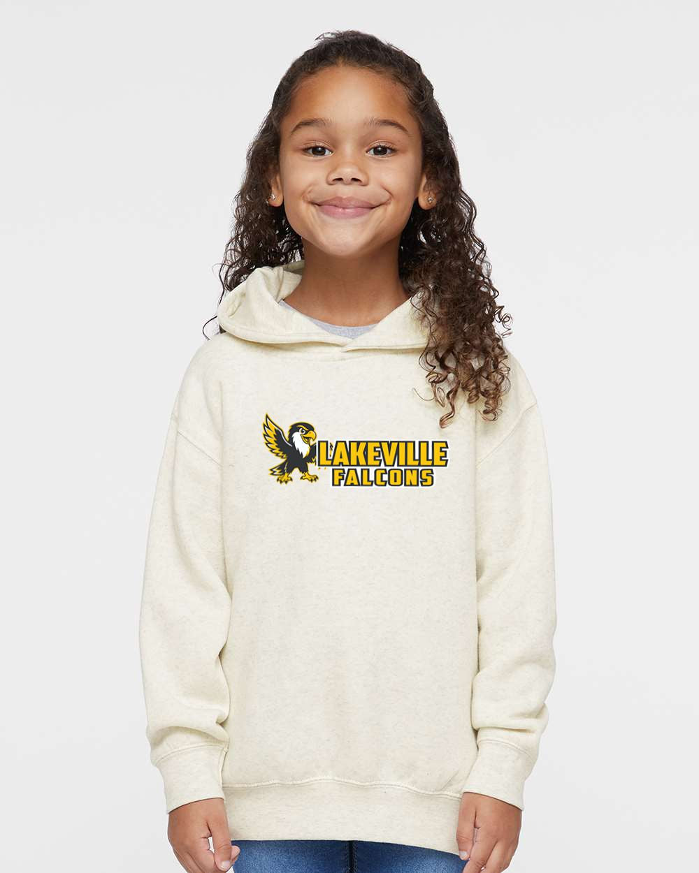 Lakeville Cartoon Falcons Toddler Hooded Sweatshirt