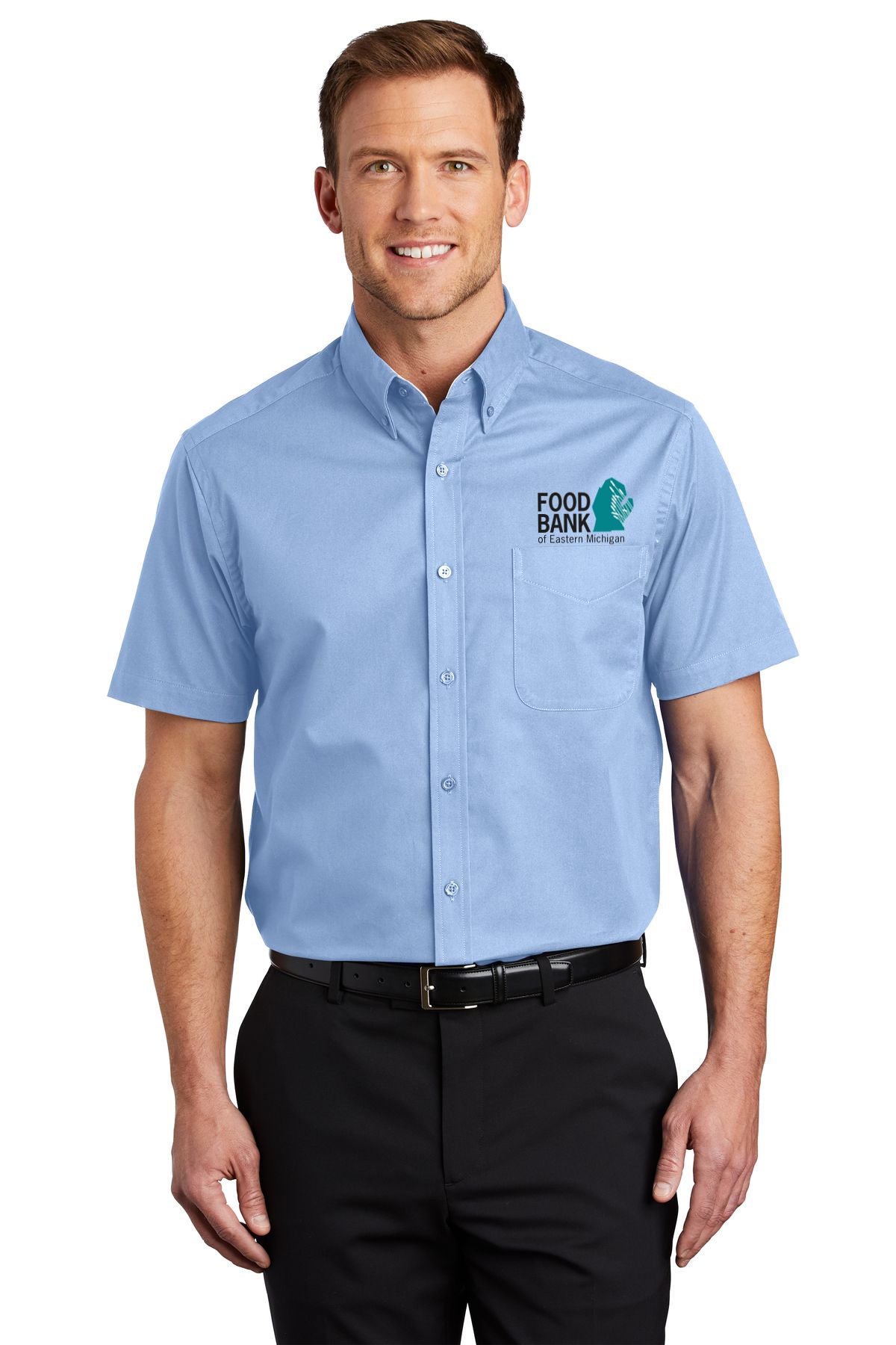 Food Bank of Eastern Michigan TALL Short Sleeve Easy Care Shirt