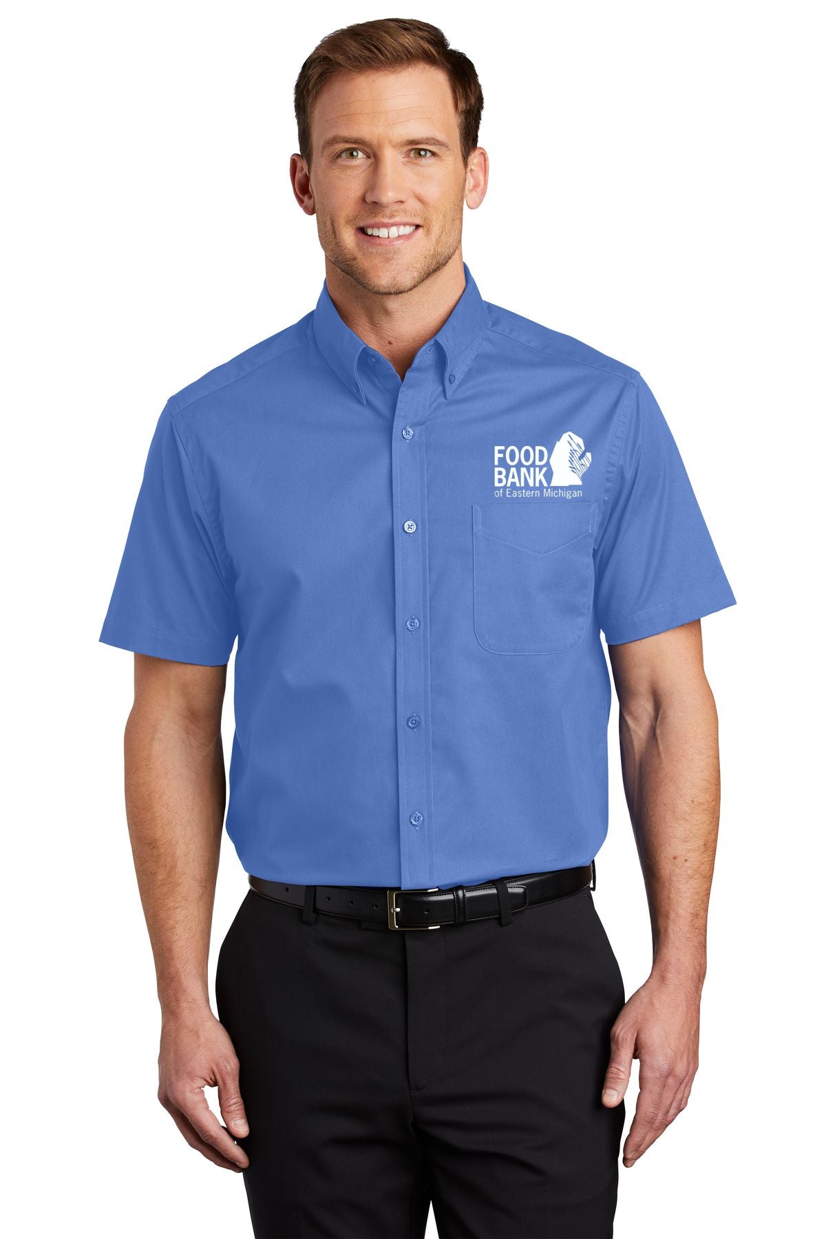 Food Bank of Eastern Michigan TALL Short Sleeve Easy Care Shirt