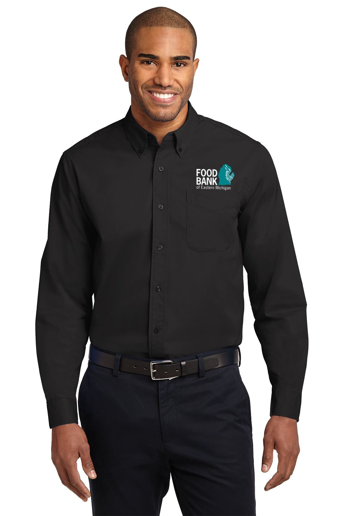 Food Bank of Eastern Michigan Long Sleeve Easy Care Shirt