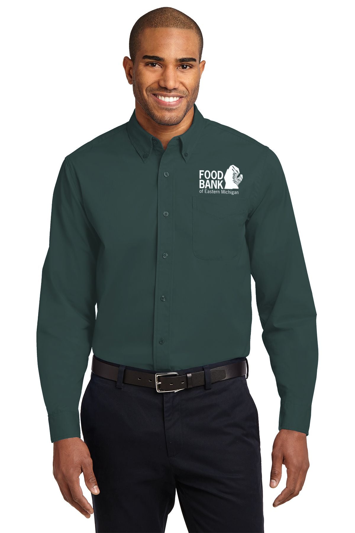 Food Bank of Eastern Michigan TALL Long Sleeve Easy Care Shirt