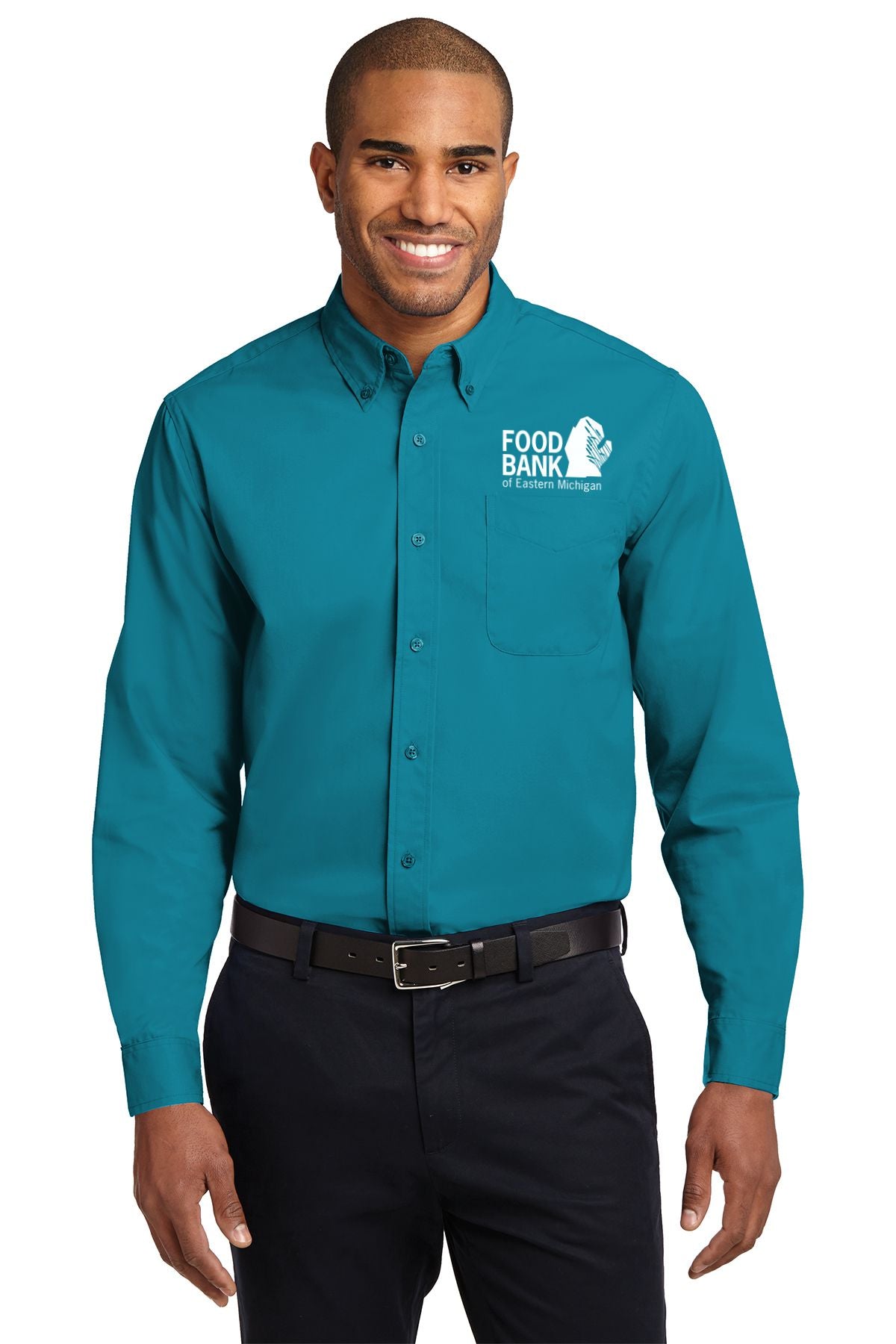 Food Bank of Eastern Michigan TALL Long Sleeve Easy Care Shirt