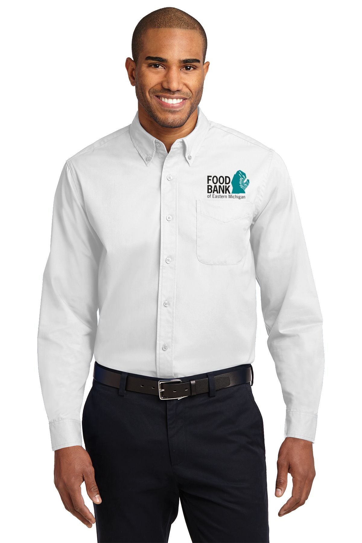 Food Bank of Eastern Michigan Long Sleeve Easy Care Shirt