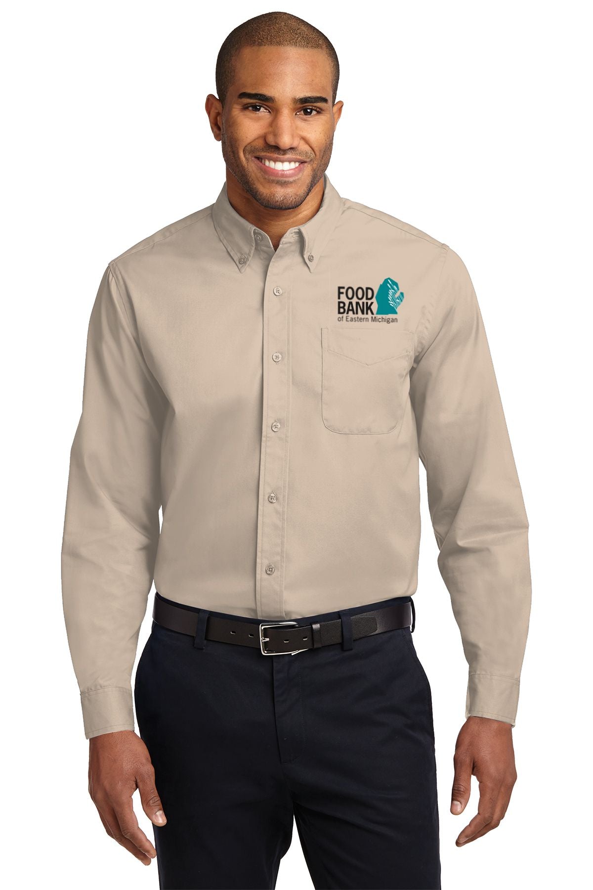 Food Bank of Eastern Michigan Long Sleeve Easy Care Shirt