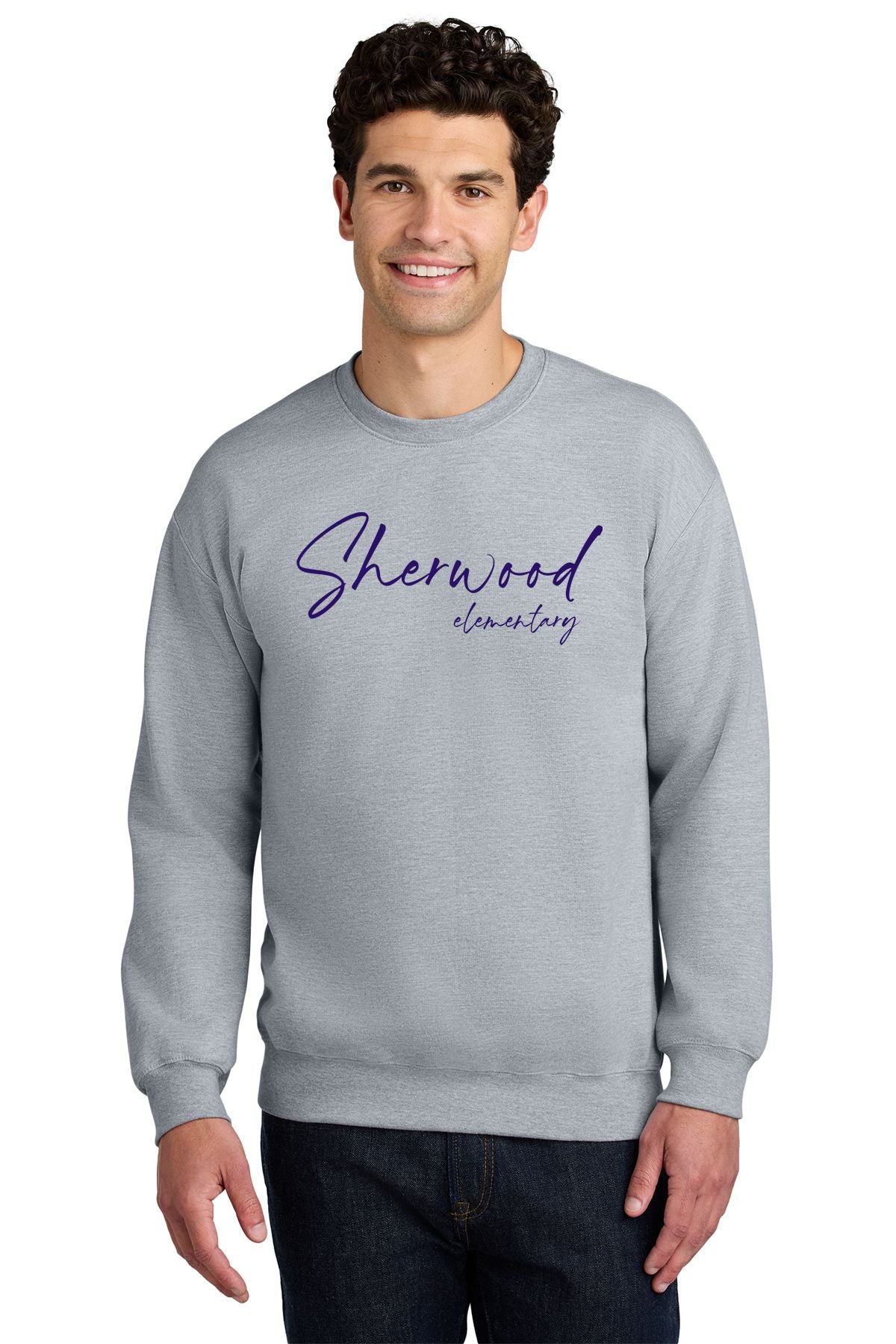 Sherwood Elementary Script Softstyle® Crewneck Sweatshirt