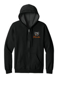 Pikeville Floral Embroidered Softstyle® Midweight Fleece Full-Zip Hooded Sweatshirt