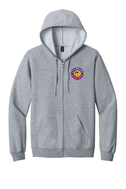USA Prime Softball Embroidered Softstyle® Midweight Fleece Full-Zip Hooded Sweatshirt