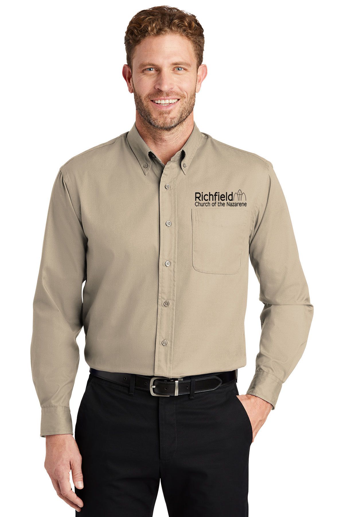 Richfield Church of the Nazarene Long Sleeve SuperPro™ Twill Shirt