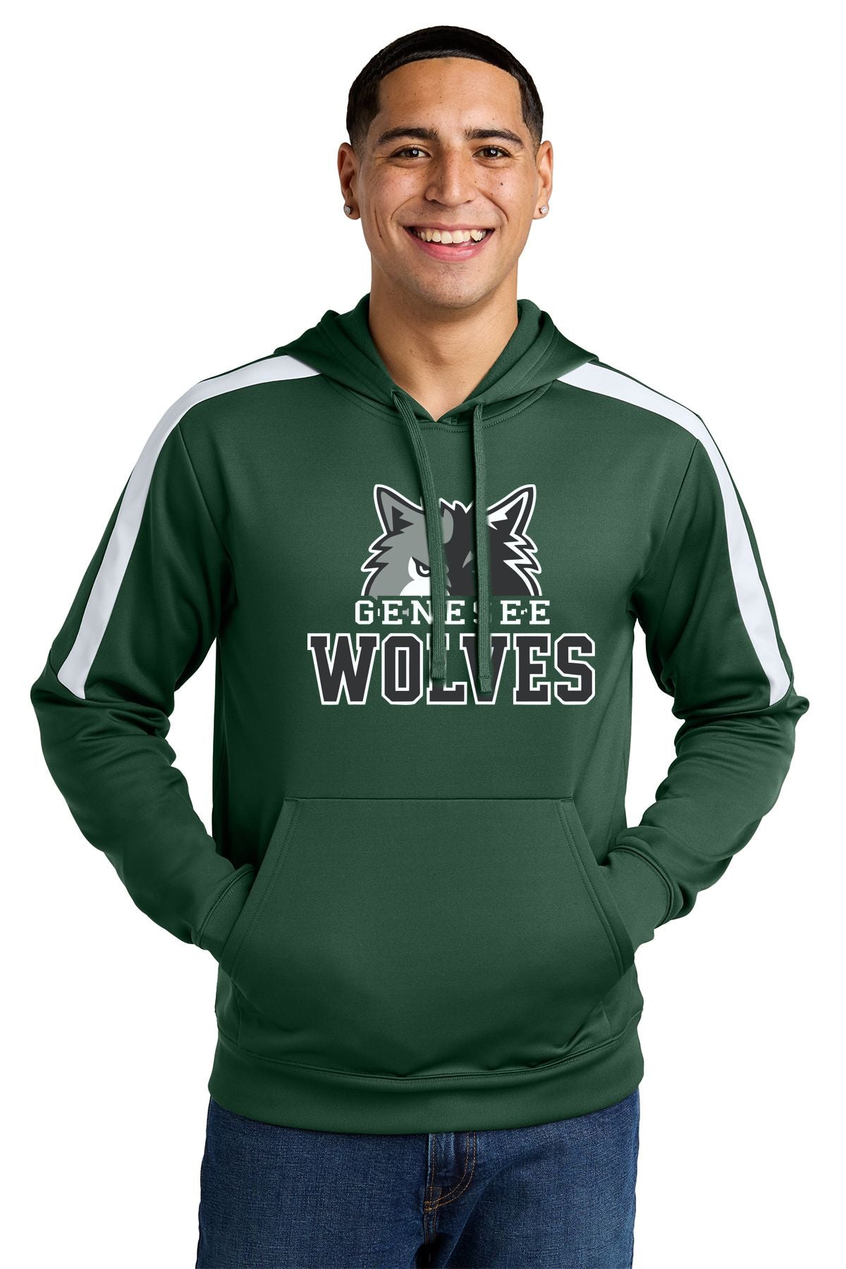 Genesee Wolves Sport-Tek® Sport-Wick® Fleece United Pullover Hoodie -GWPTO