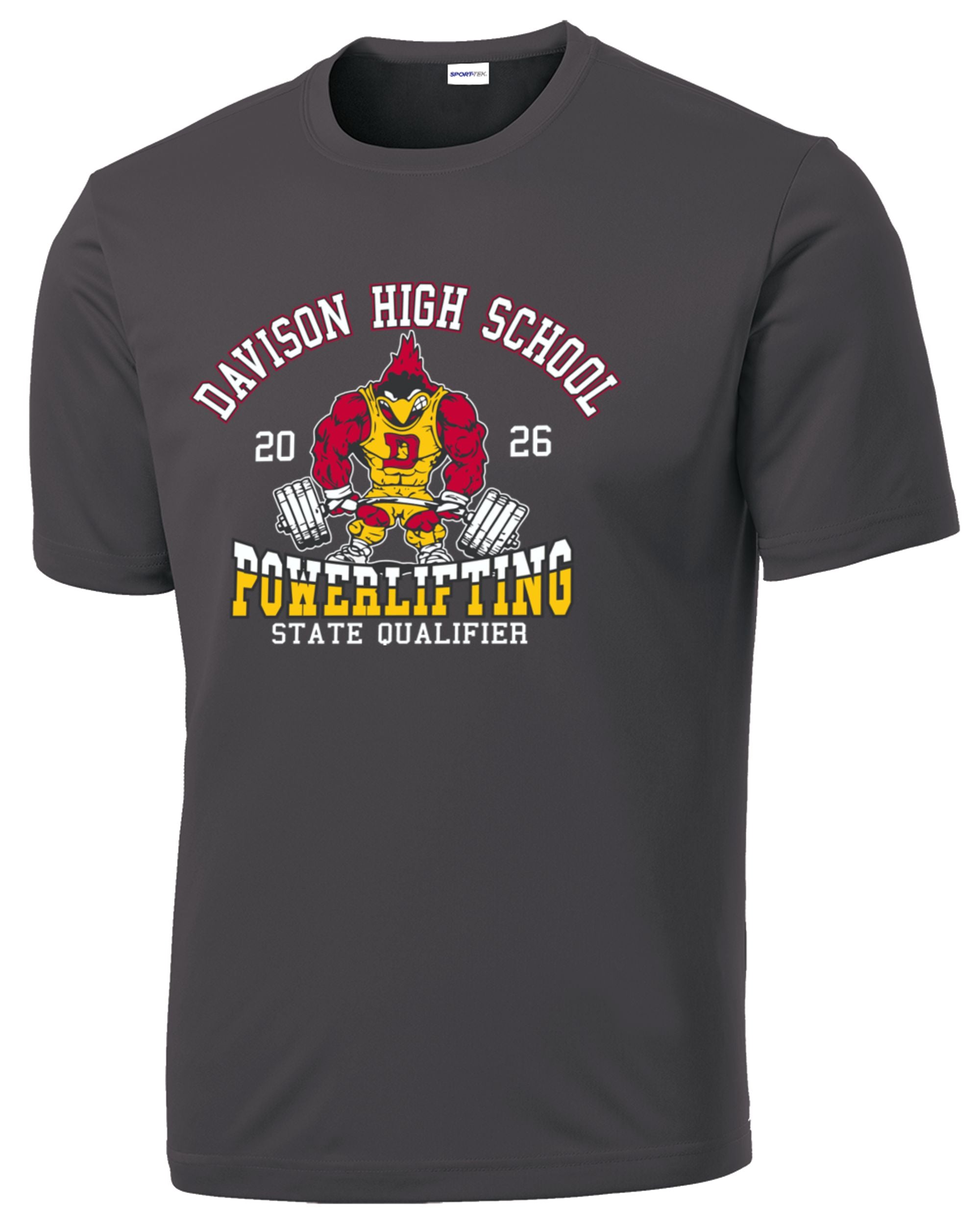 Davison Powerlifting STATE QUALIFIER Performance T-shirt