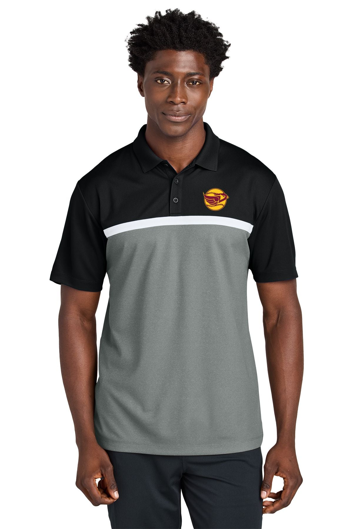 Davison Softball UV Micropique Colorblock Polo