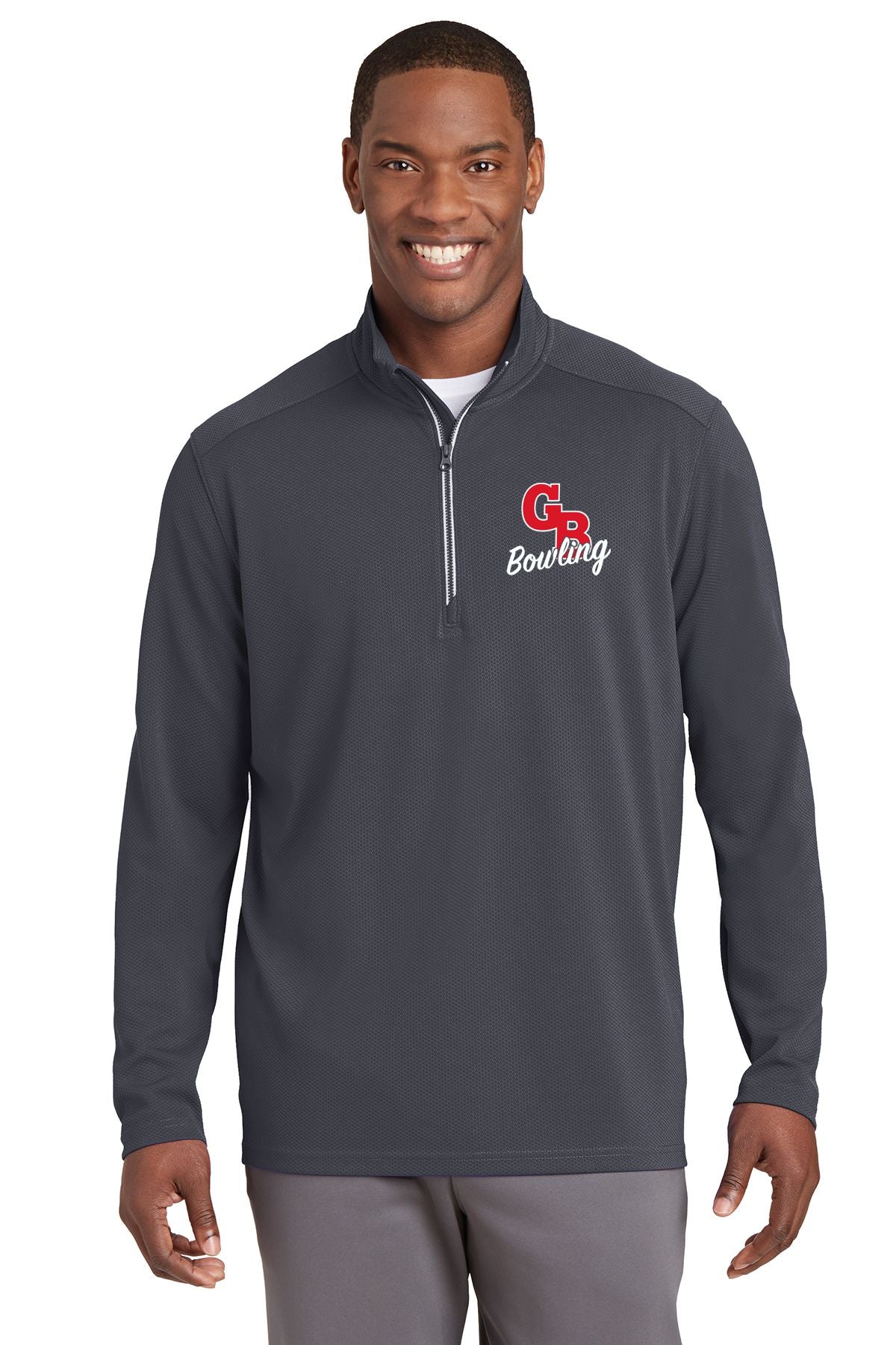 Grand Blanc Bowling Textured 1/4 Zip Jacket