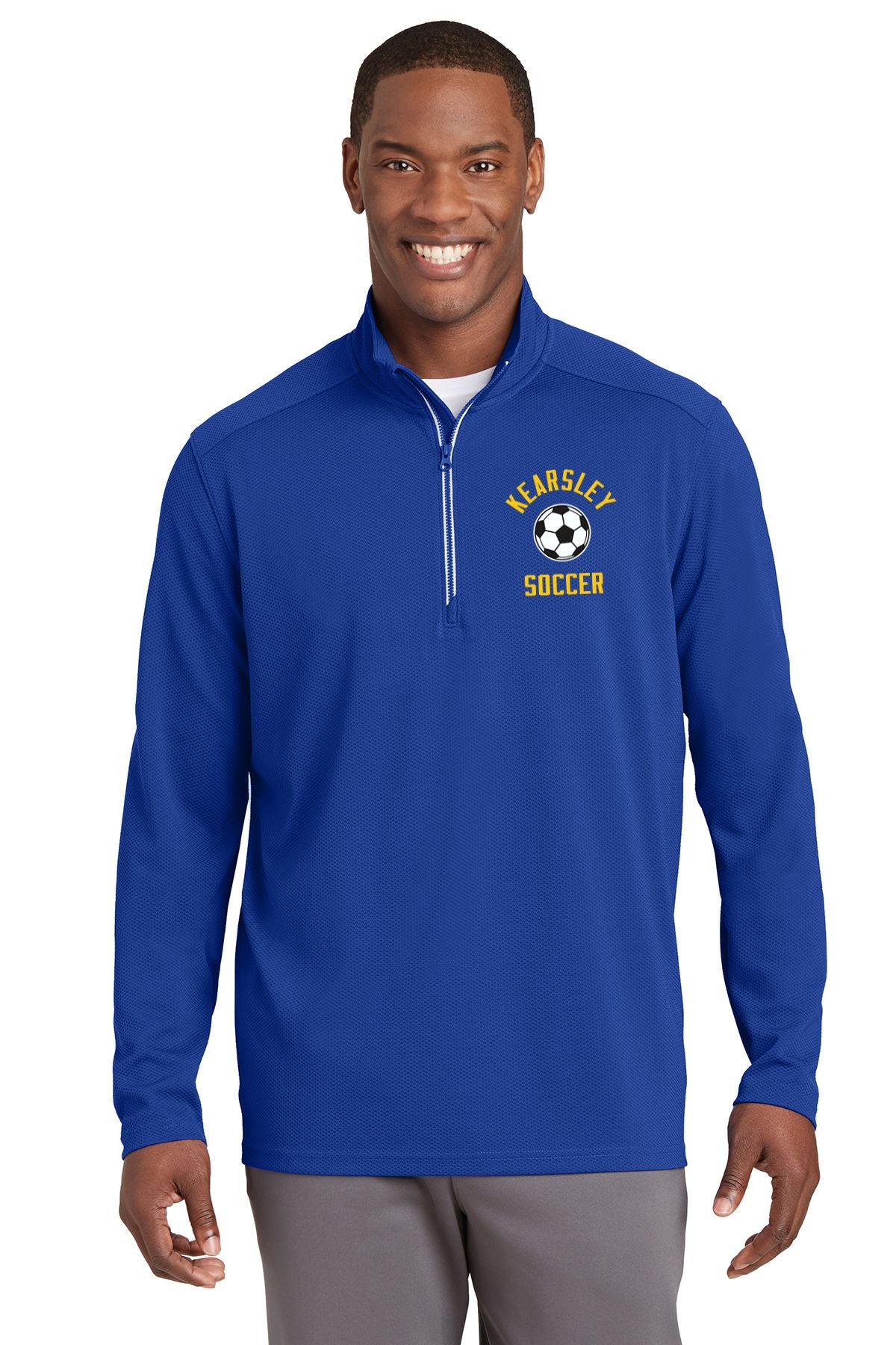 Kearsley Soccer Textured 1/4 Zip Jacket