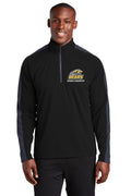 Mott Cross Country Sport-Wick Textured Colorblock 1/4-Zip Pullover
