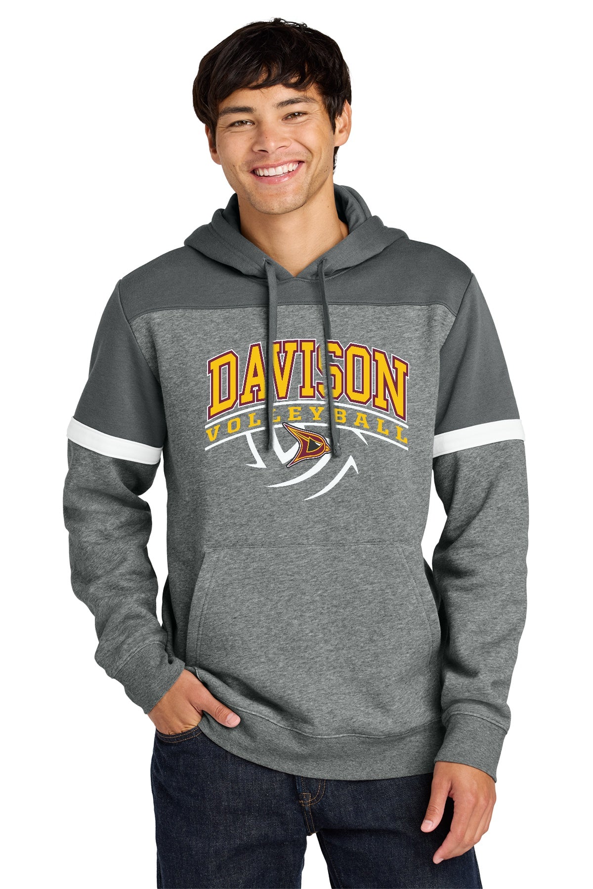 Davison Volleyball Sport-Tek® Drive Fleece Colorblock Hoodie
