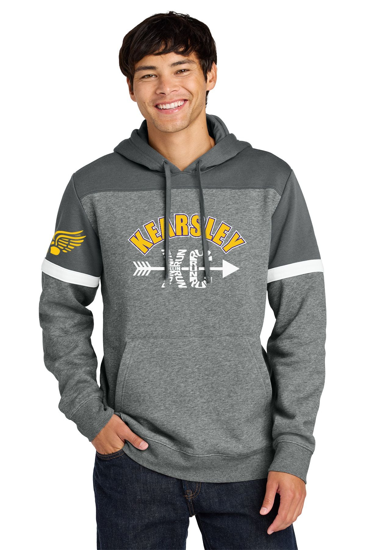 Kearsley Cross Country Sport-Tek® Drive Fleece Colorblock Hoodie