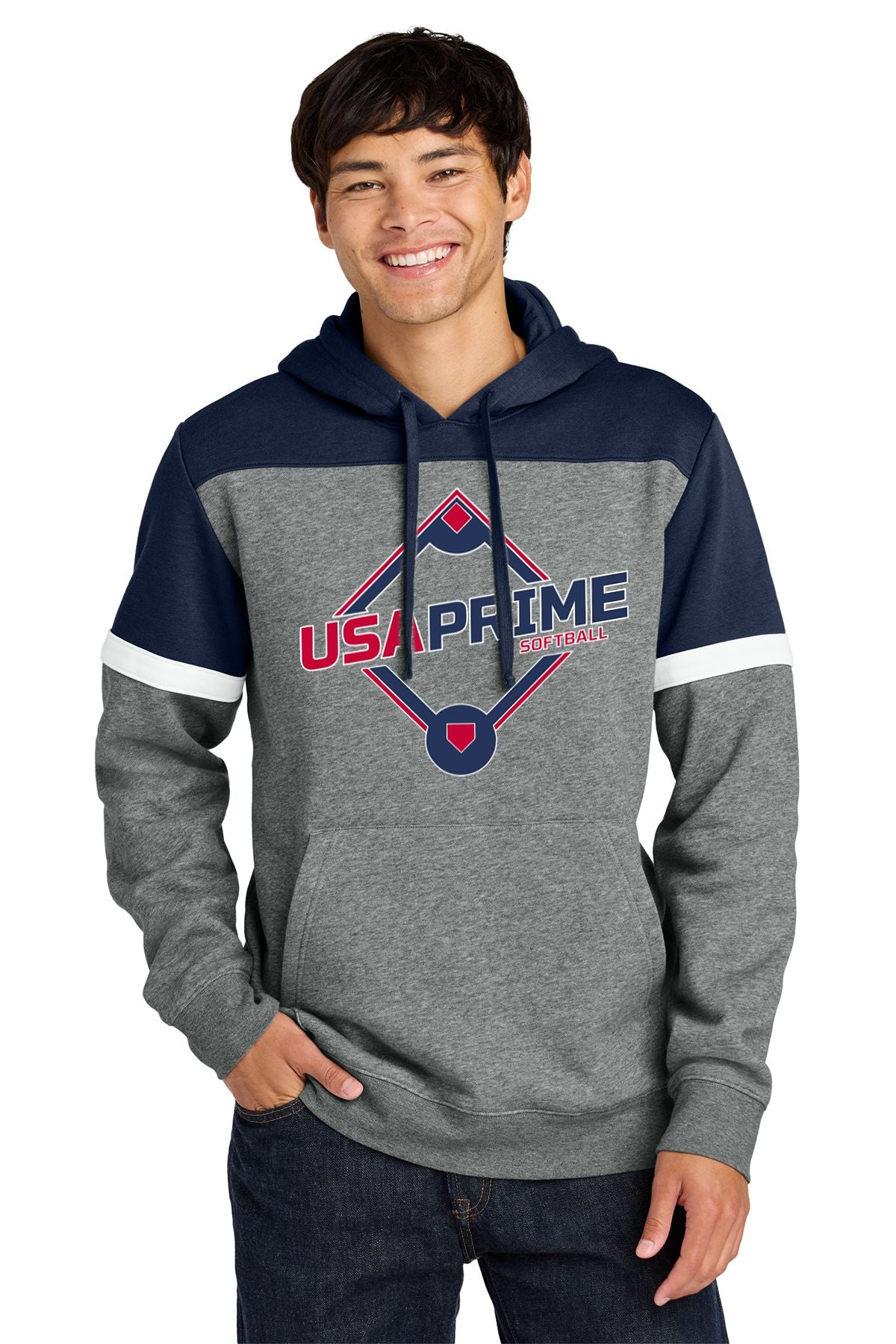 USA Prime Softball Sport-Tek® Drive Fleece Colorblock Hoodie
