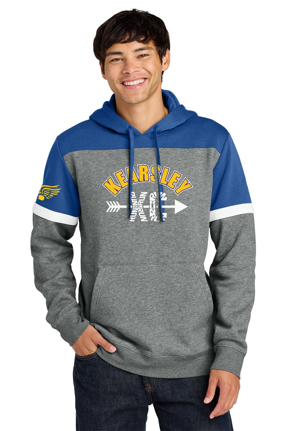 Kearsley Cross Country Sport-Tek® Drive Fleece Colorblock Hoodie