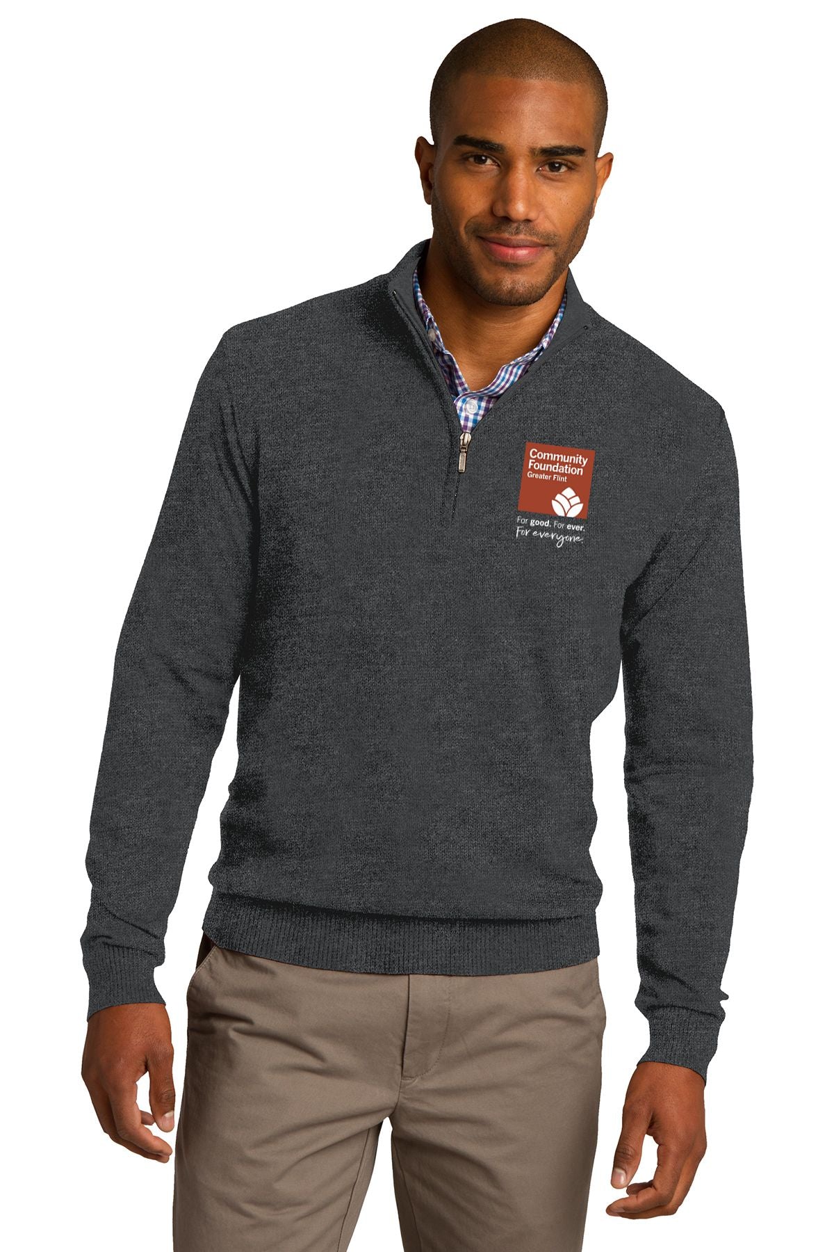 Community Foundation of Greater Flint Port Authority® 1/2-Zip Sweater