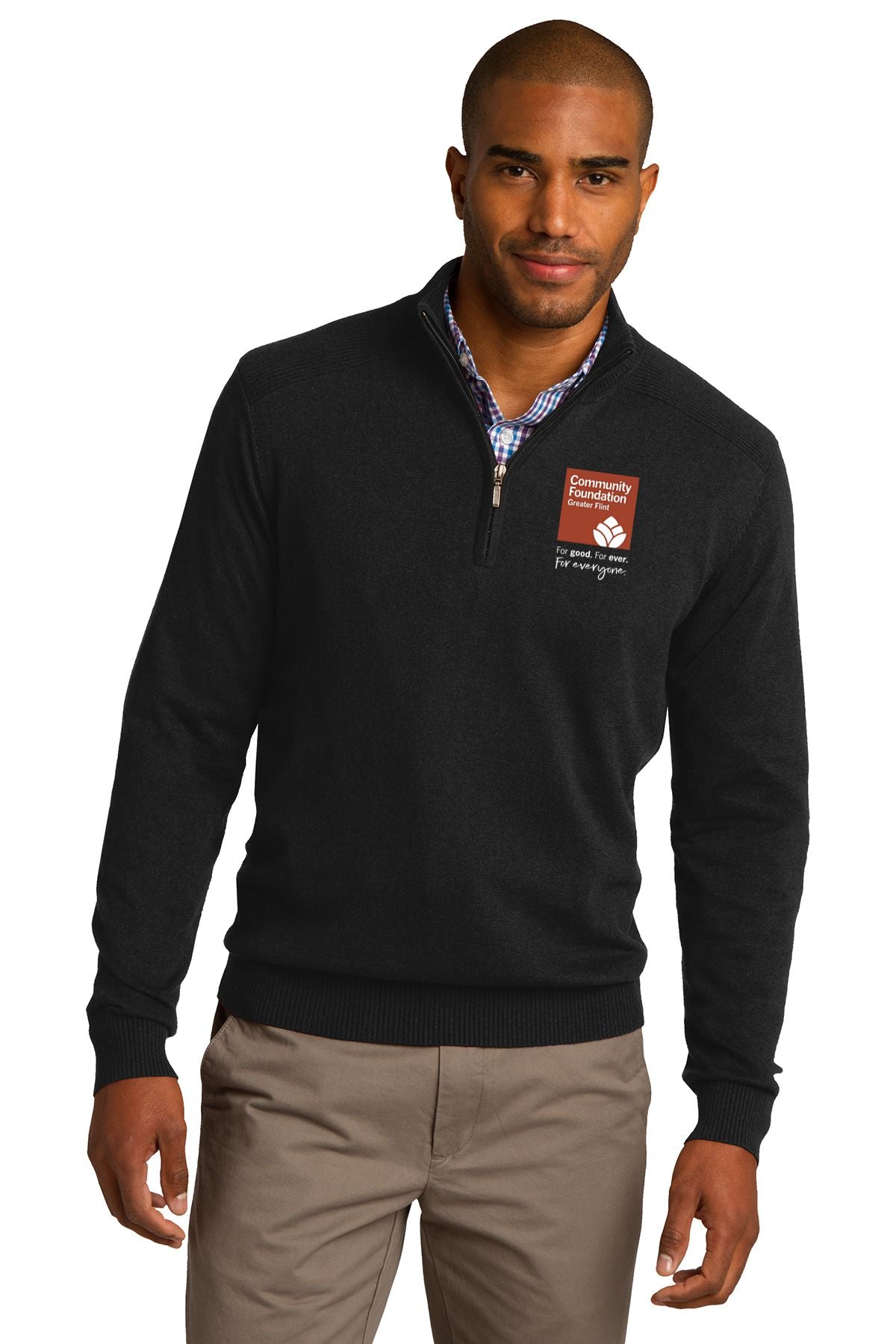 Community Foundation of Greater Flint Port Authority® 1/2-Zip Sweater