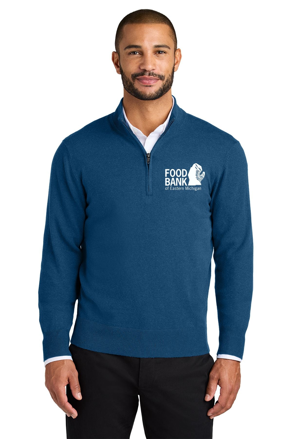 Food Bank of Eastern Michigan Port Authority® 1/2-Zip Sweater