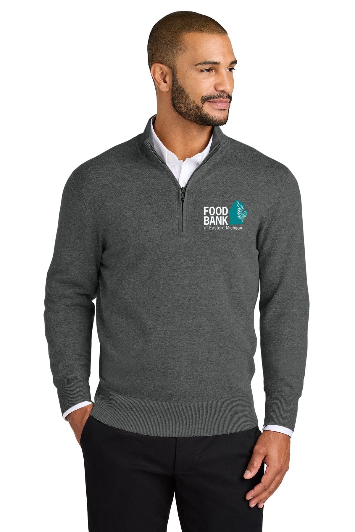 Food Bank of Eastern Michigan Port Authority® 1/2-Zip Sweater