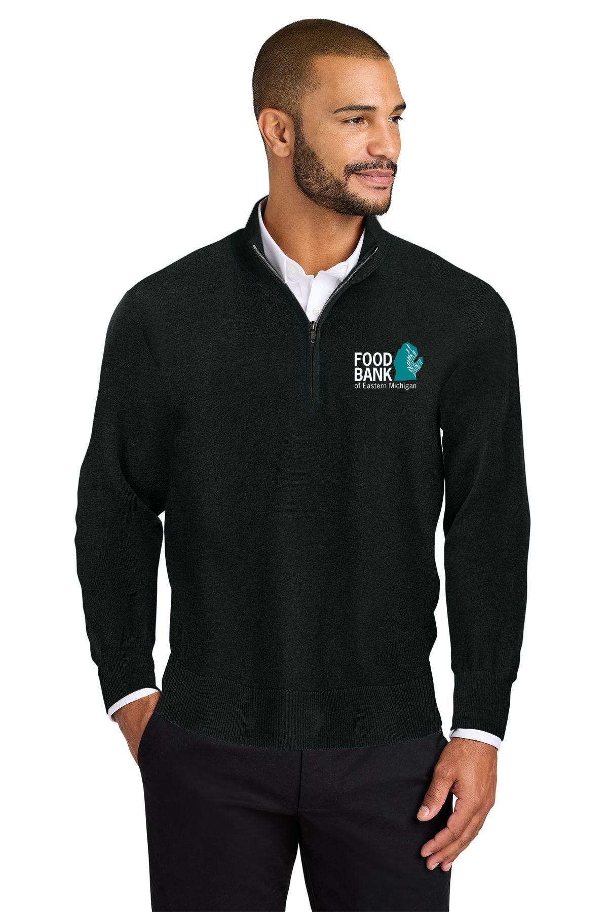 Food Bank of Eastern Michigan Port Authority® 1/2-Zip Sweater