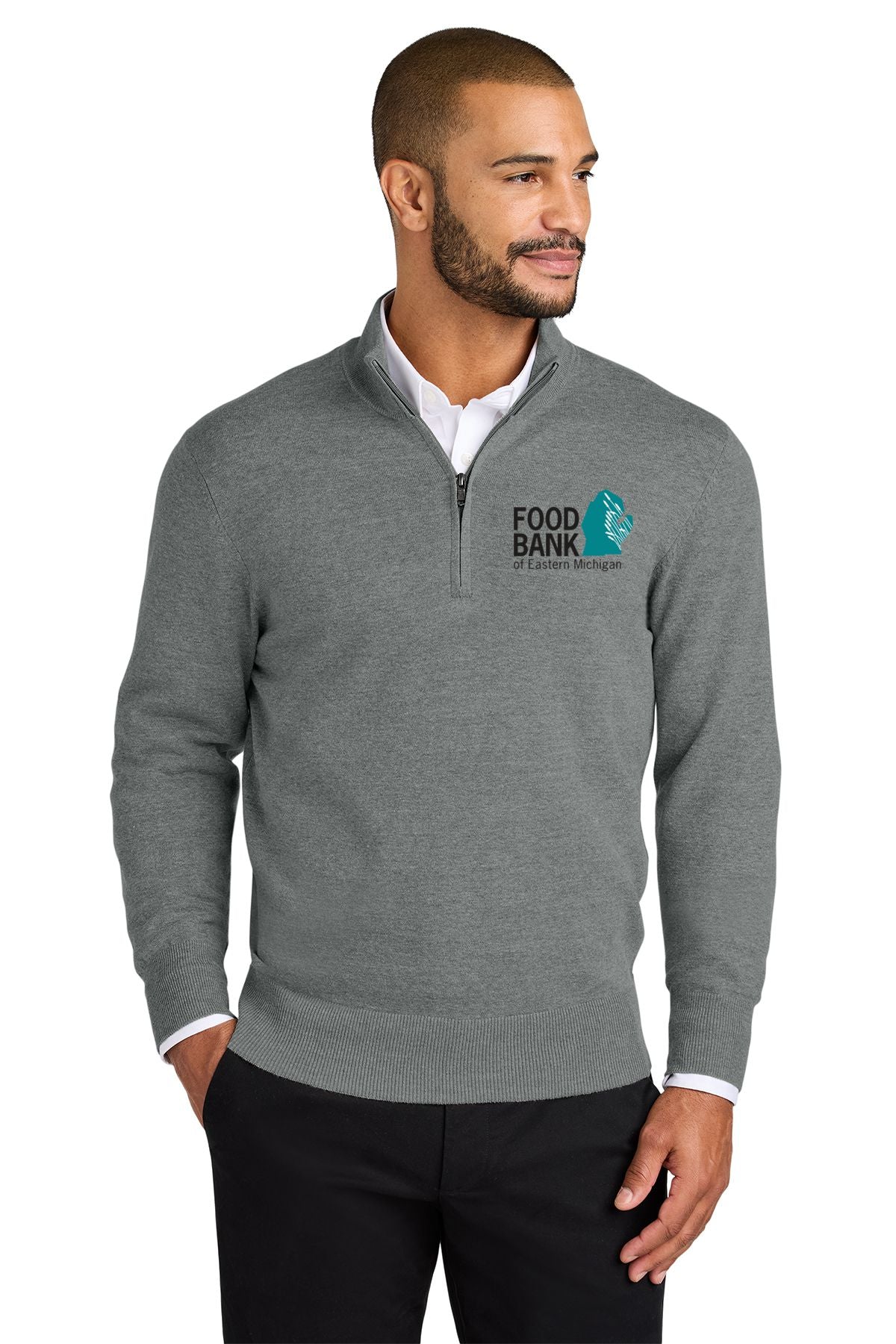 Food Bank of Eastern Michigan Port Authority® 1/2-Zip Sweater