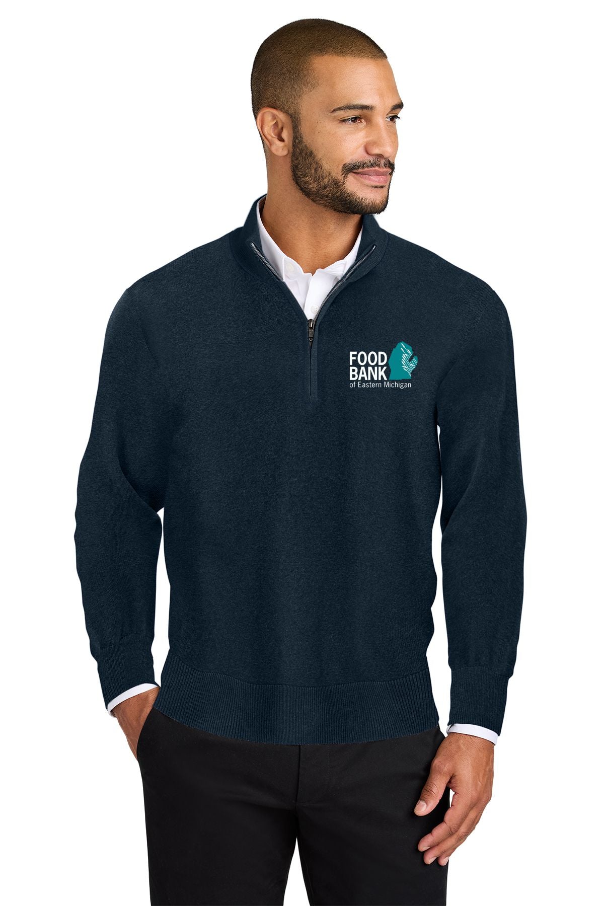 Food Bank of Eastern Michigan Port Authority® 1/2-Zip Sweater