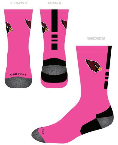Davison Cardinal Socks - Davison Pink Out
