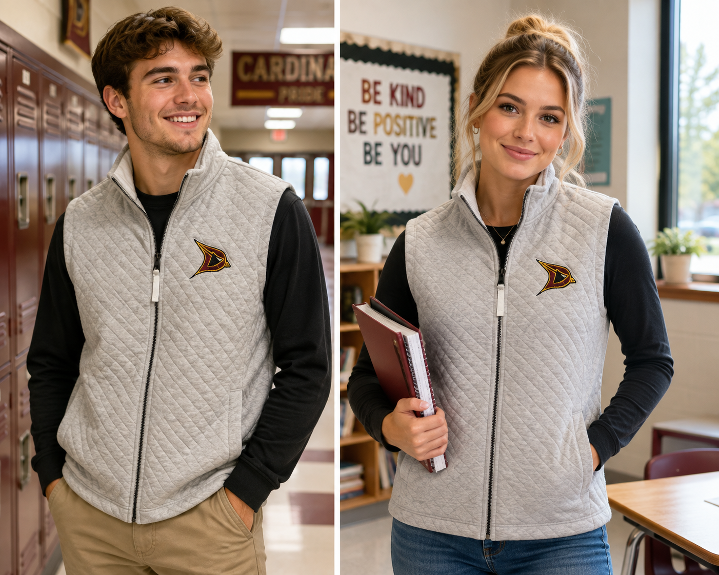Davison Cardinals Franconia Quilted Vest