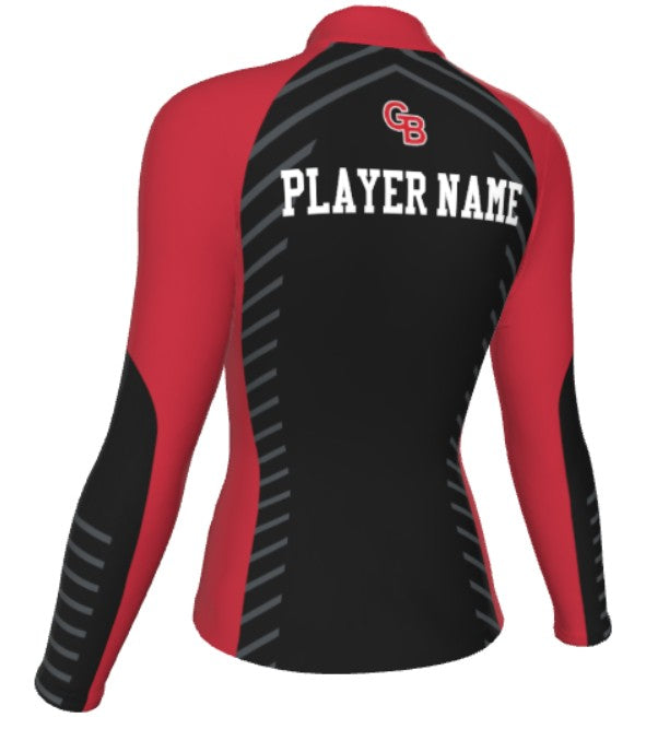 Grand Blanc Softball Sublimated 1/4 Zip Long Sleeve