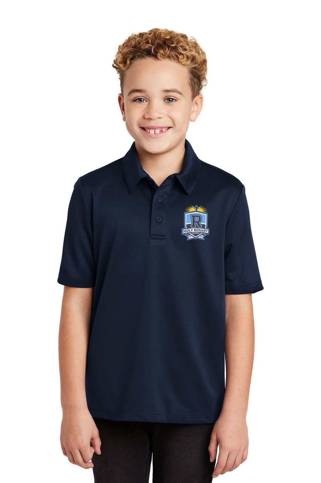 Holy Rosary Youth Silk Touch™ Performance Polo
