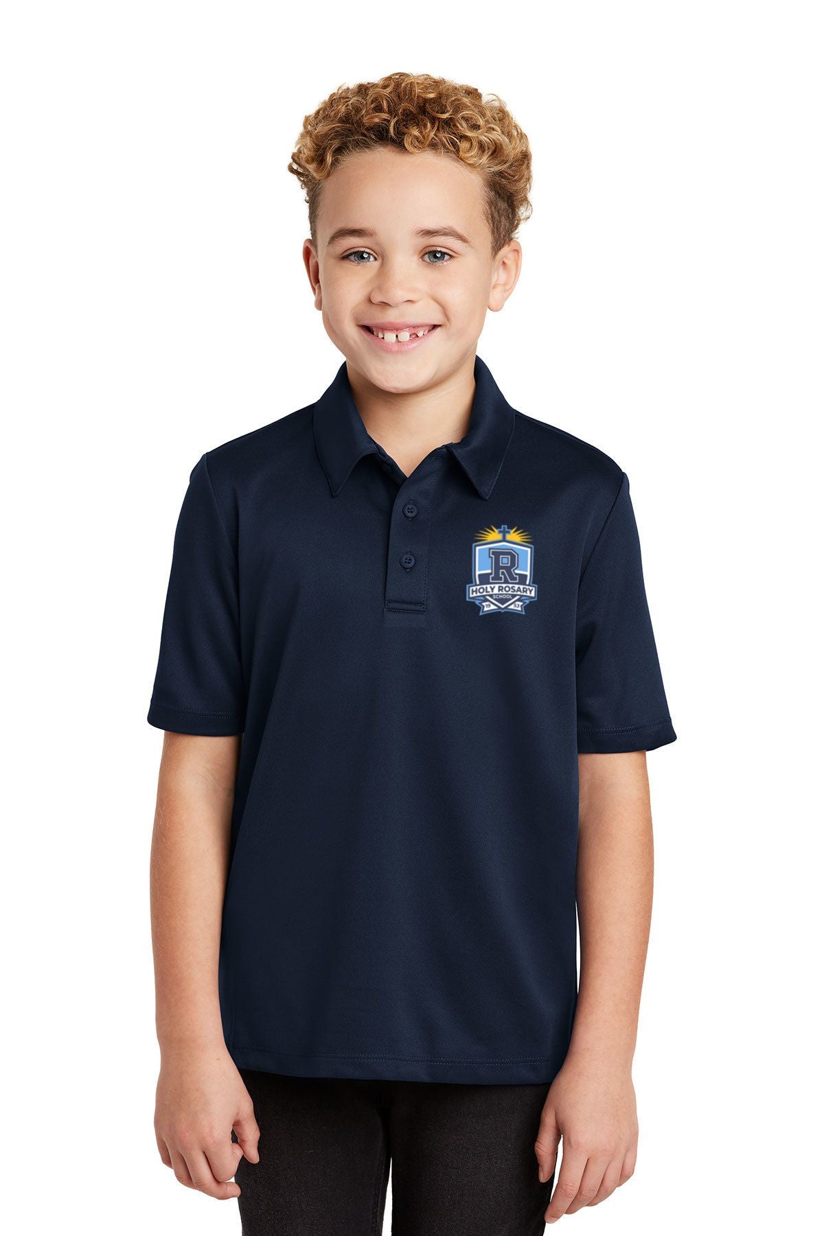 Holy Rosary Youth Silk Touch™ Performance Polo