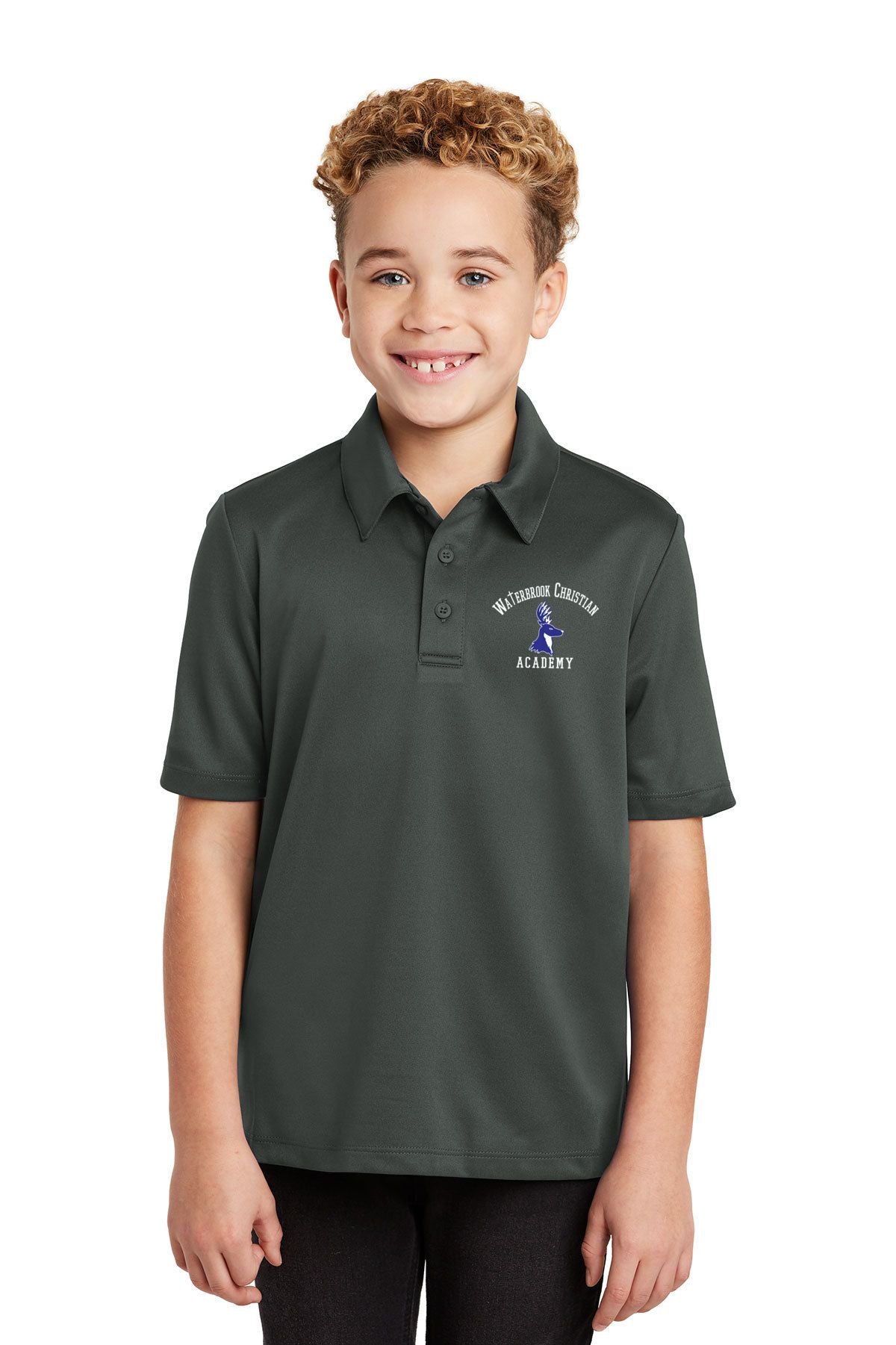 Waterbrook Christian Academy Youth Silk Touch™ Performance Polo