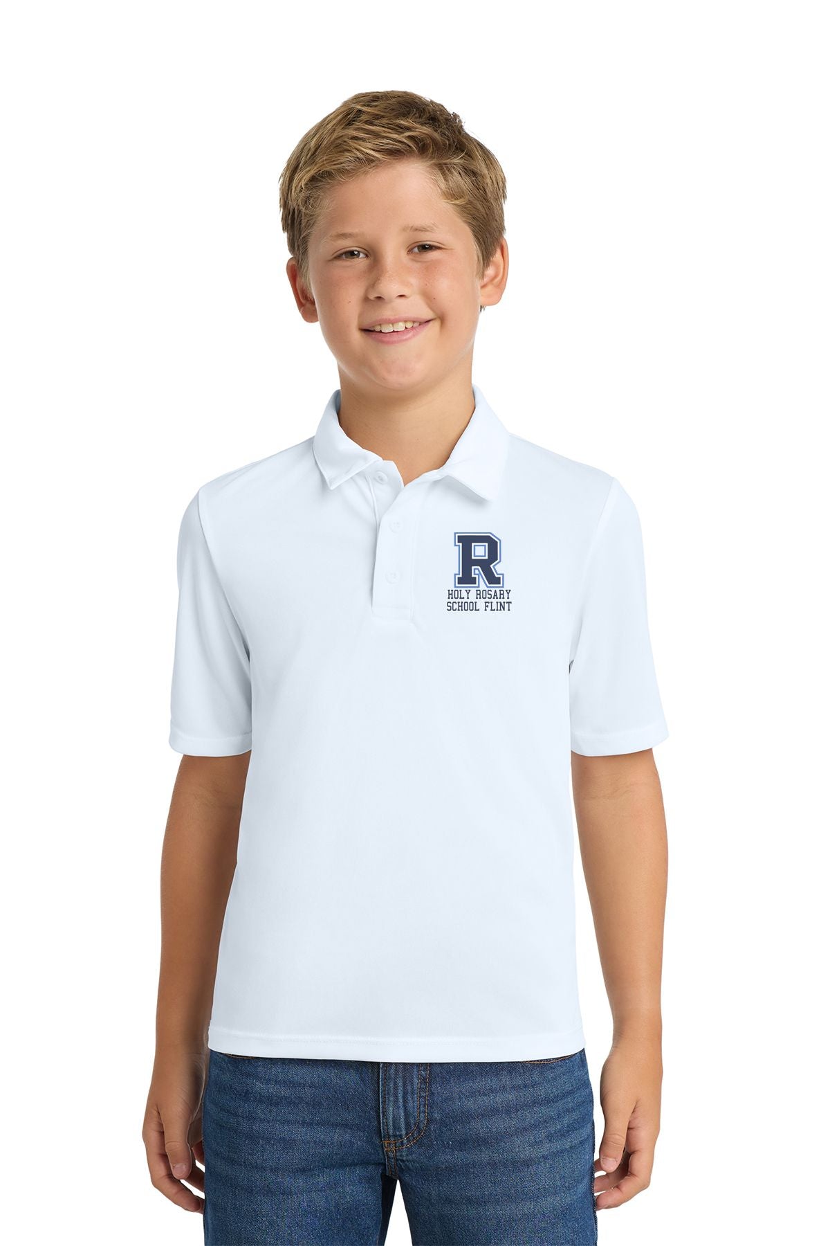 Holy Rosary Youth Silk Touch™ Performance Polo