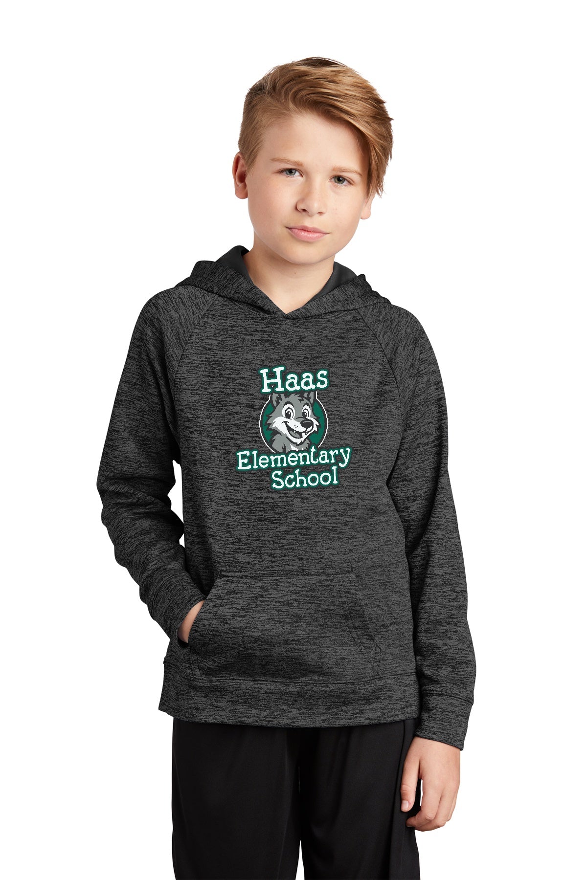 Haas Elementary Performance Hooded Pullover