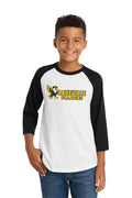 Lakeville Cartoon Falcons Raglan 3/4 Sleeve Shirt