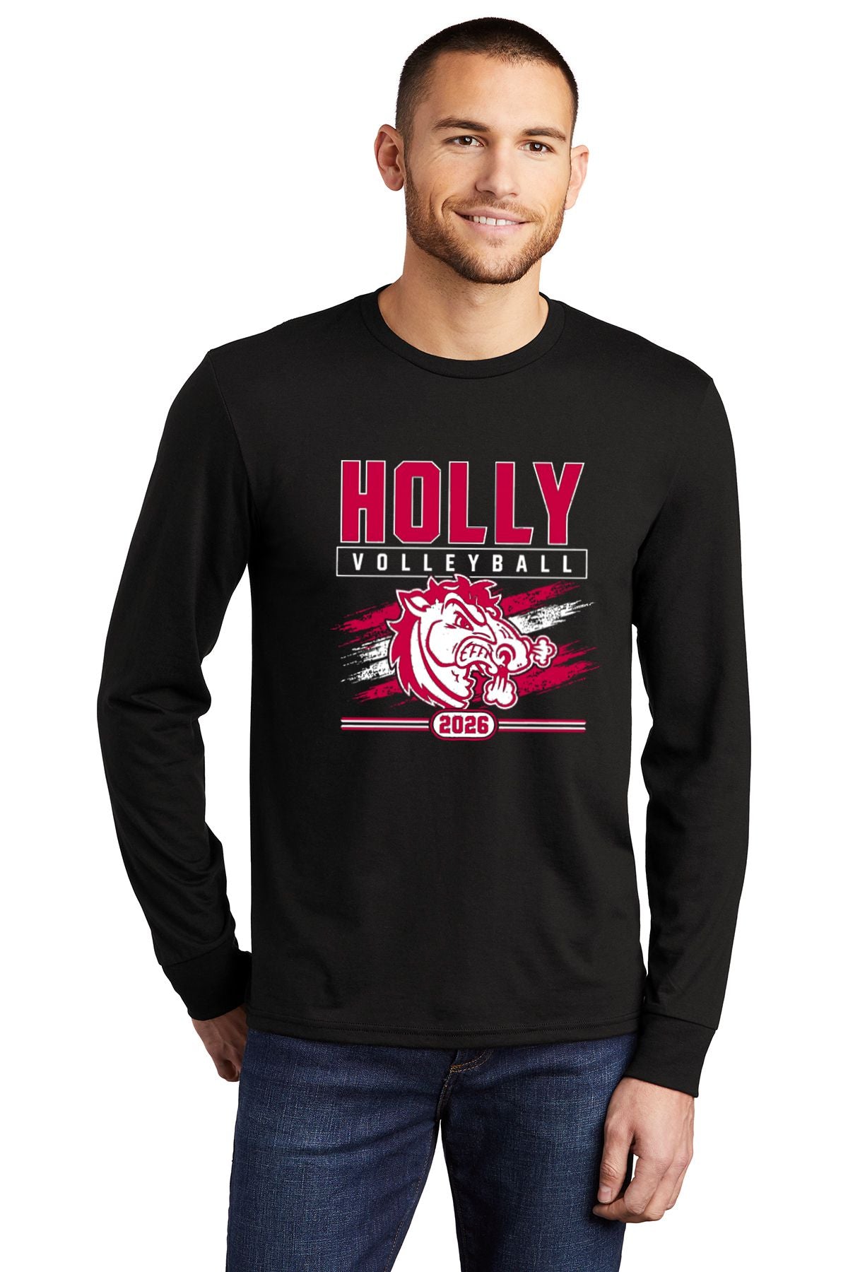 Holly Volleyball Soft Feel Long Sleeve Tee